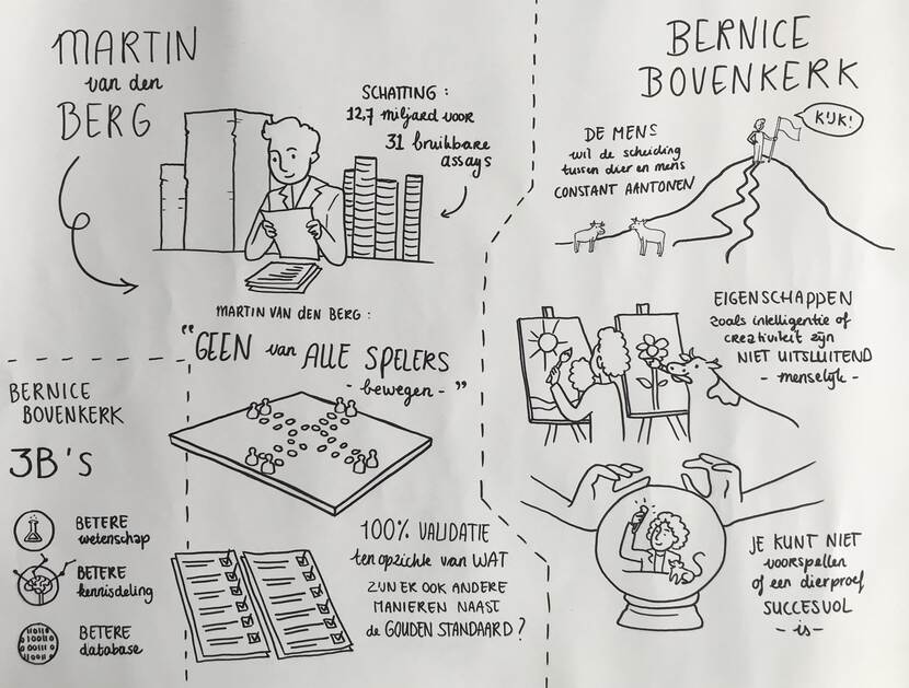 visie van sprekers gevat in beelden